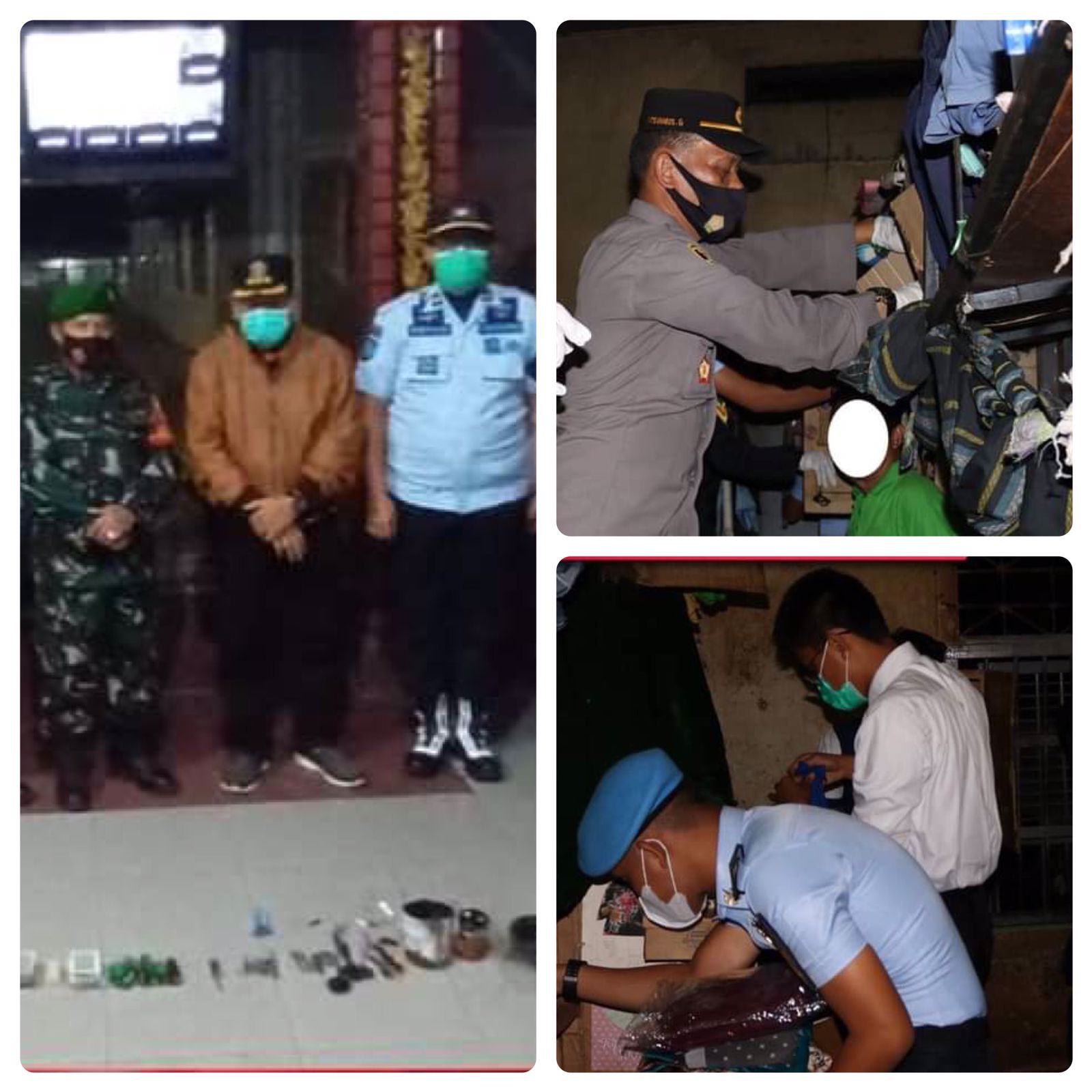 Lapas Kelas IIA Pematangsiantar Bekerjasama dengan APGAKUM (TNI/POLRI/BNN) Gelar Razia Serentak