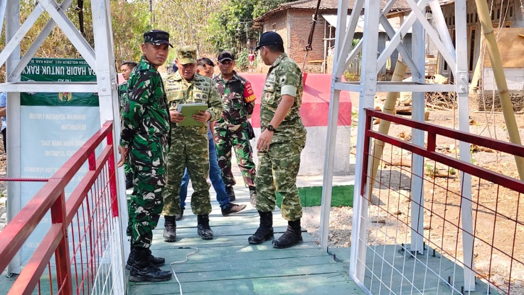 Pastikan Aman Dilalui Warga, Danrem 074/Wrt Cek Langsung 9 Jembatan di Boyolali