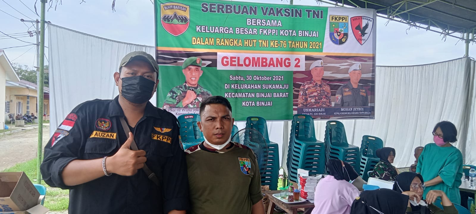 Jelang HUT TNI Ke-76, FKPPI Apresiasi Pelaksanaan Vaksinasi Kodim 0203 Langkat