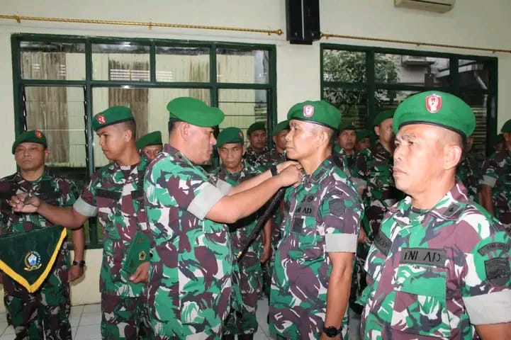 Dandim 0203/Lkt Pimpin Upacara Kenaikan Pangkat Periode 1 April 2023