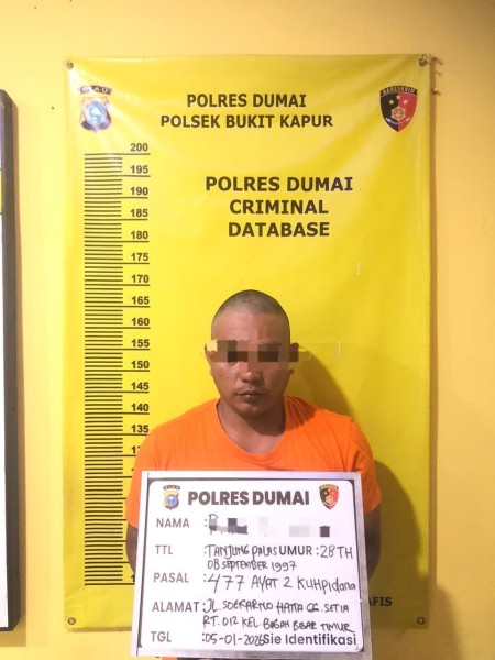 Polsek Bukit Kapur Ungkap Kasus Pencurian Kabel PJU di Akses Gerbang Tol Dumai