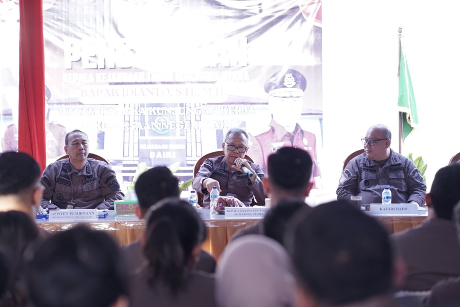 Kajati Sumut Kunker Ke Kejari Dairi, Motivasi Seluruh Jajaran Berpacu Raih WBBM