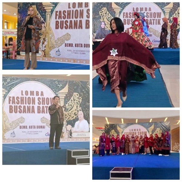 BEMD Dumai Sukses Gelar Fashion Show Batik Tulis yang Memukau di Citimall