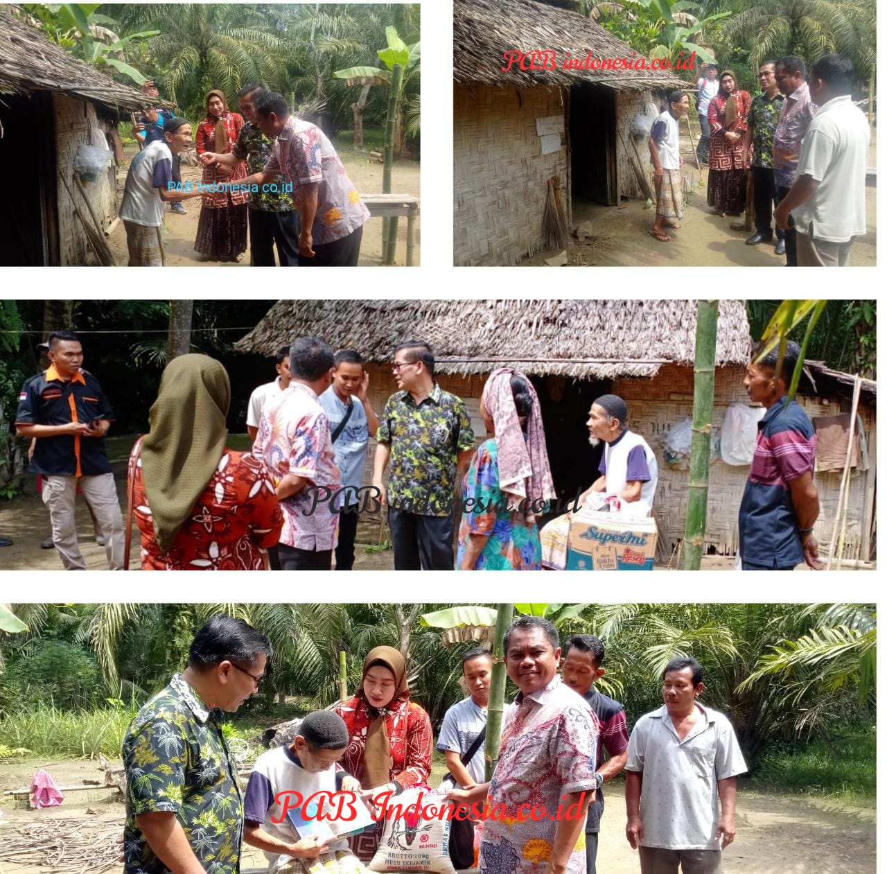 Peduli Sesama, H.Darma Wijaya bersama Budi .SE Kunjungi Kek Latif di Gubuk Reyot 