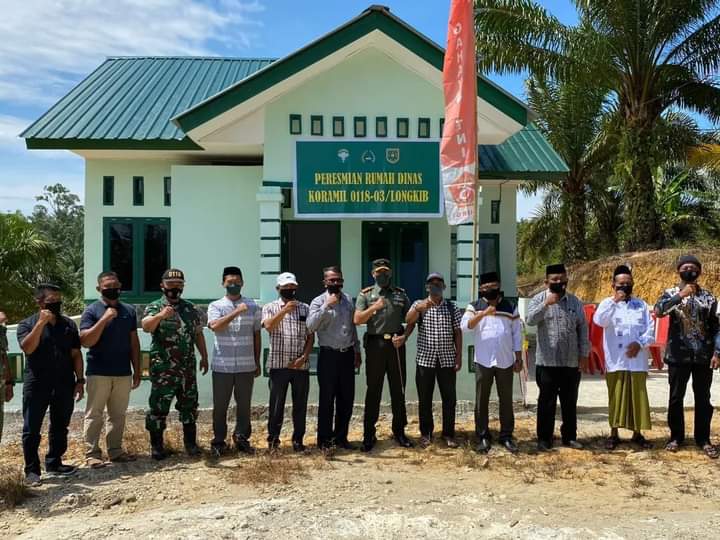 Dandim Subulussalam Resmikan Rumah Dinas Koramil 03 Longkib