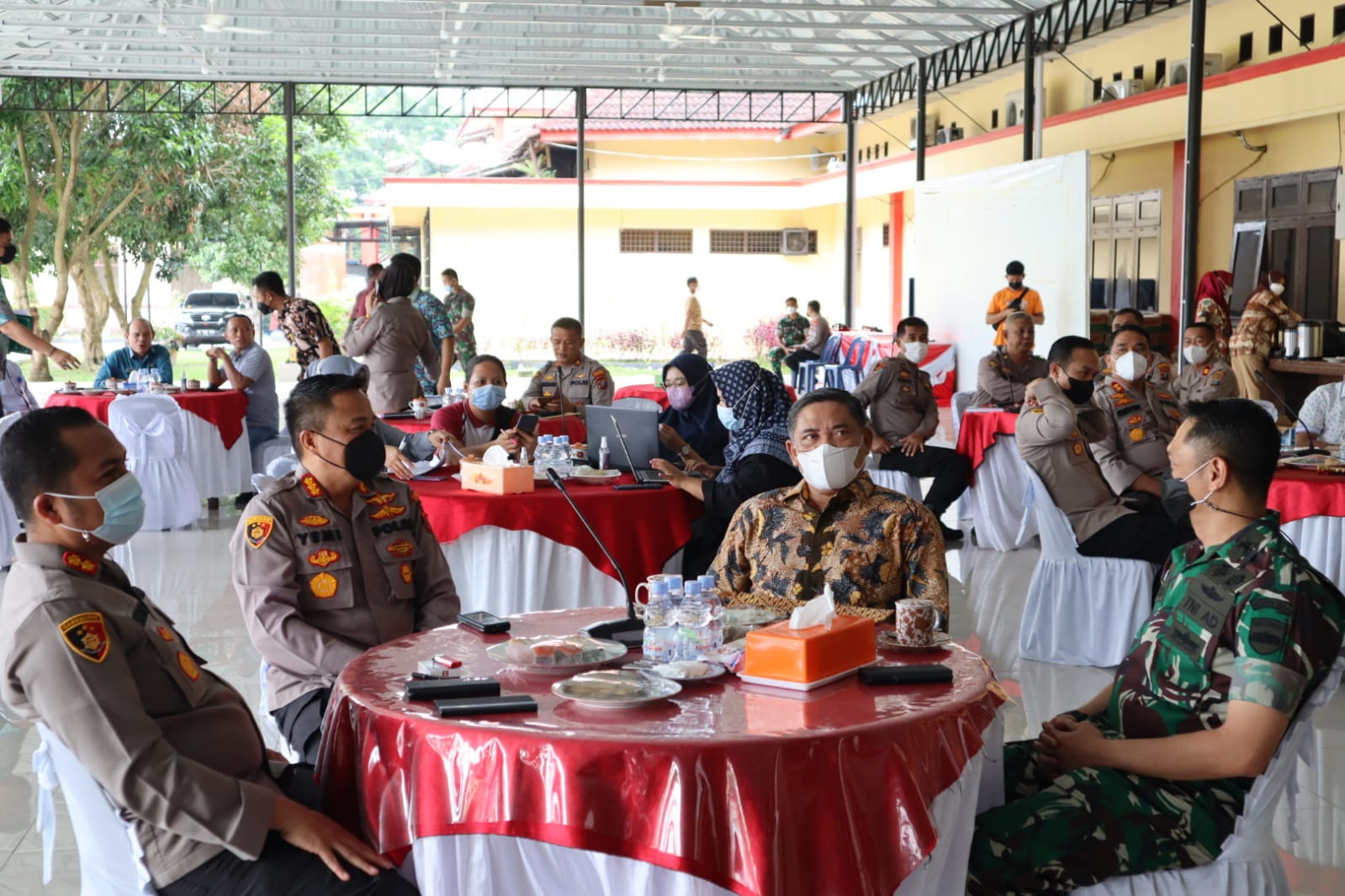 Polresta Deli Serdang Gelar Rapat Koordinasi Percepatan Vaksinasi dan Sinkronisasi Data