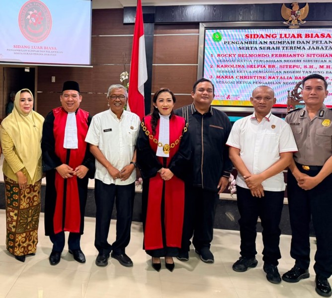 Srikandi Pimpin Pengadilan Negeri Sei Rampah, Maria Barus Resmi Dilantik