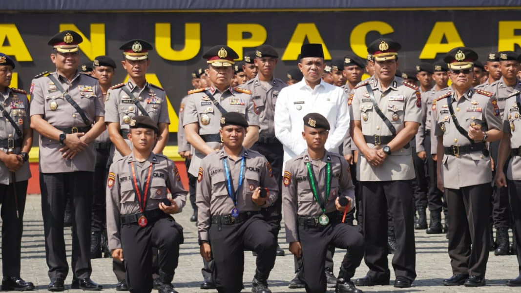 Pj. Bupati Langkat Faisal Hasrimy Berikan Pesan kepada para Siswa Bintara Polri Gel.I T.A 2024