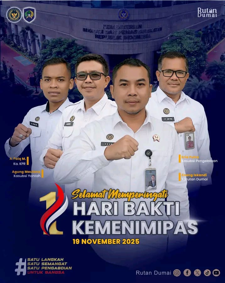 Rutan Kelas IIB Dumai Peringati Hari Bakti Kementerian Imigrasi dan Pemasyarakatan ke-1