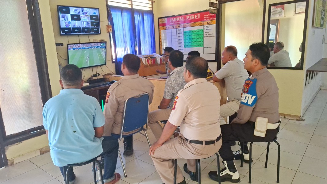 Polsek Medang Kampai gelar nobar Piala Dunia 2026 wujudkan kedekatan Polri dengan masyarakat