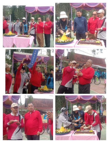 SMAN 2 Dumai Milad Ke-46 Dengan Mengadakan Gerak Jalan Santai