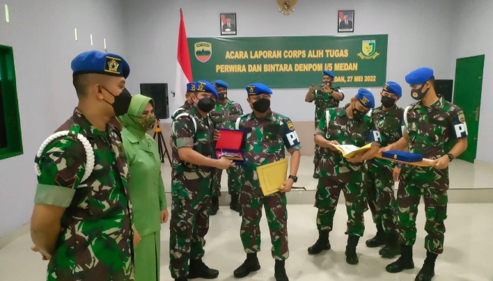 Dipimpin Dandenpom Acara Alih Tugas,  Lettu Cpm Ridwan Resmi Menjabat Dansubdenpom 1 / 1- 4 Kisaran