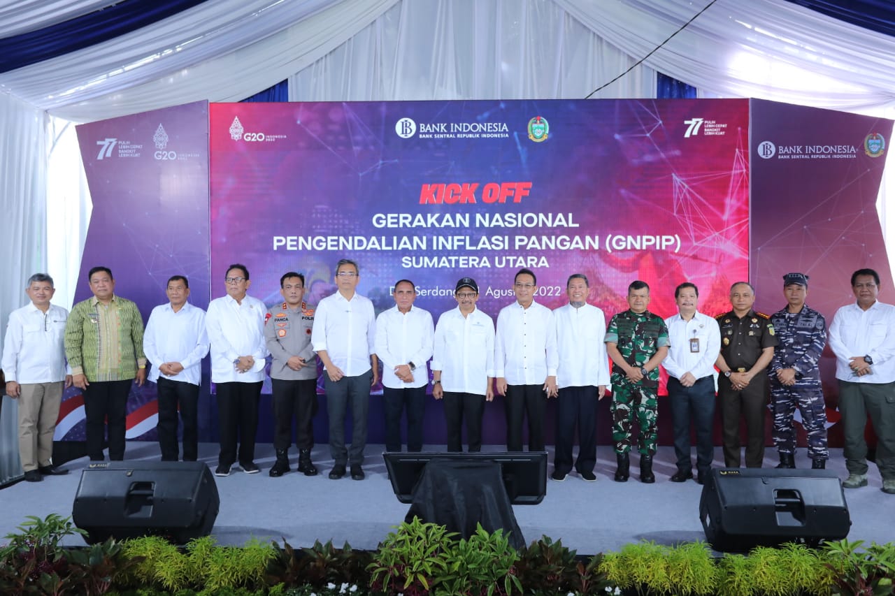 Kapolresta Deli Serdang Hadiri Kick Off Gerakan Nasional Pengendalian Inflasi Pangan (GNPIP) Sumut