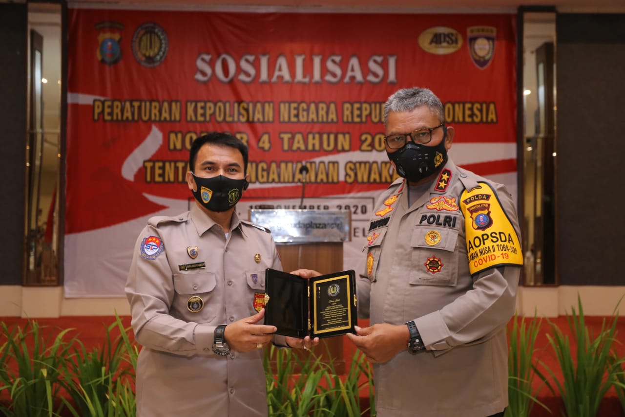 Kapolda Sumut Buka Acara Sosialisasi Perpol No. 4 Tahun 2020 tentang Pengamanan Swakarsa