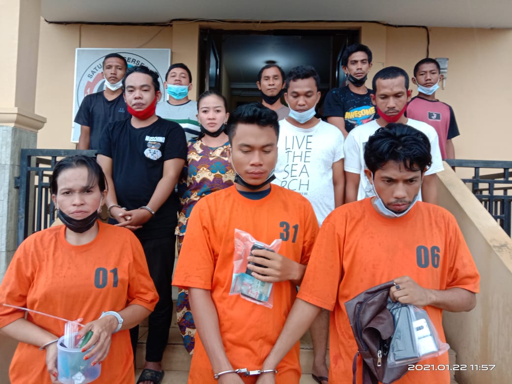 12 Orang  dari Kelurahan Padang Bulan Tersangka Tindak Pidana Narkotika