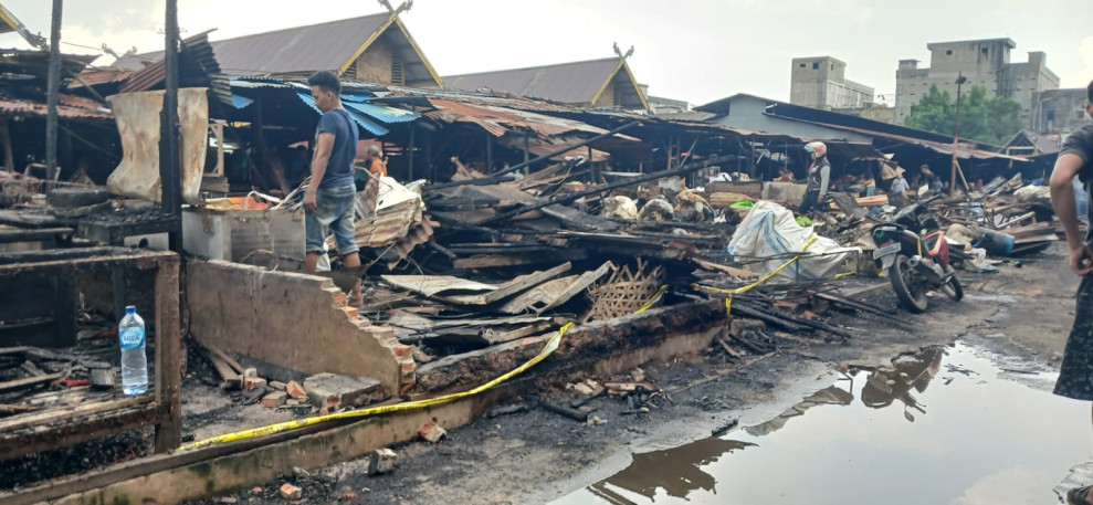 Kesedihan Yang Mendalam Buat Pedagang Pasar Sri Mersing Musibah Kebakaran Yang Menimpa Mereka.