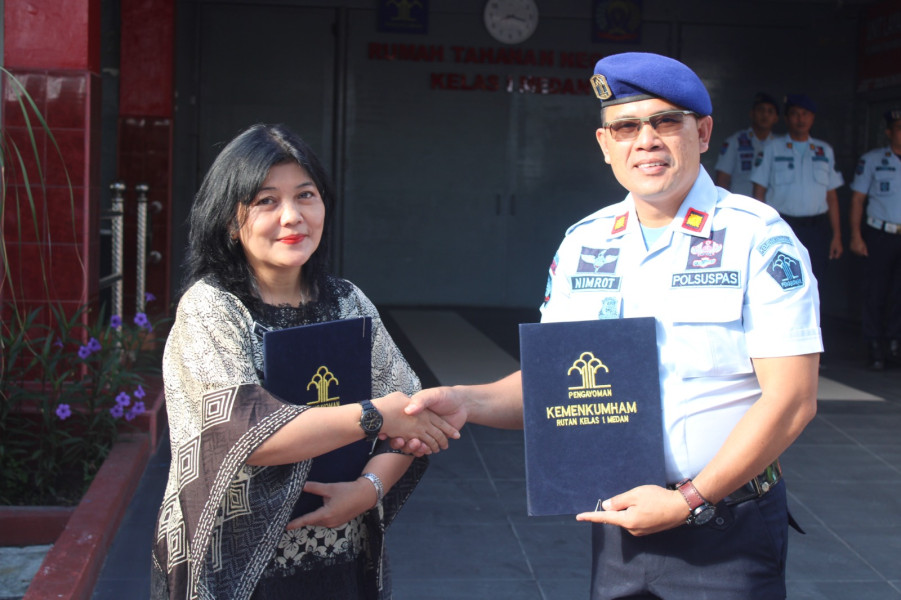 Rutan Kelas I Medan bersama Puskesmas Helvetia Jalin Kerjasama