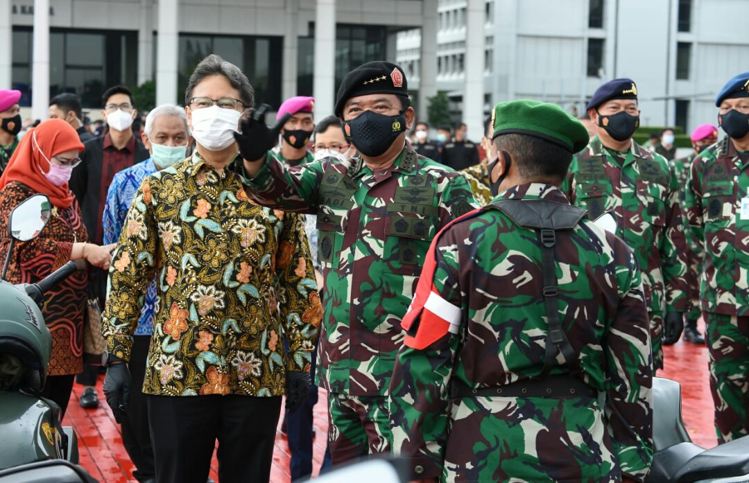 Panglima TNI :  Tenaga Vaksinator TNI Siap Diperbantukan Ke Kementerian Kesehatan RI