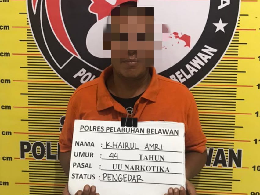 Sat Narkoba Polres Pelabuhan Belawan Tangkap Pengedar Narkoba di Jalan Pancing