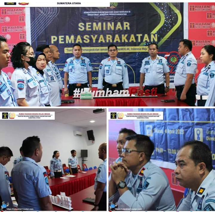 Rutan Klas 1 Medan Kanwil Kemenkumham Sumut Mengikuti Acara Simposium Nasional