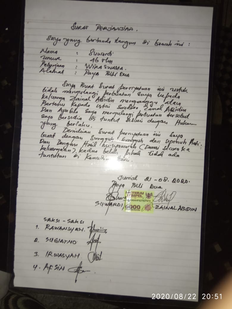 Masyarakat  Paya Bili Dua Desak Bupati Aceh Timur  Menindak Tegas Keuchik SW