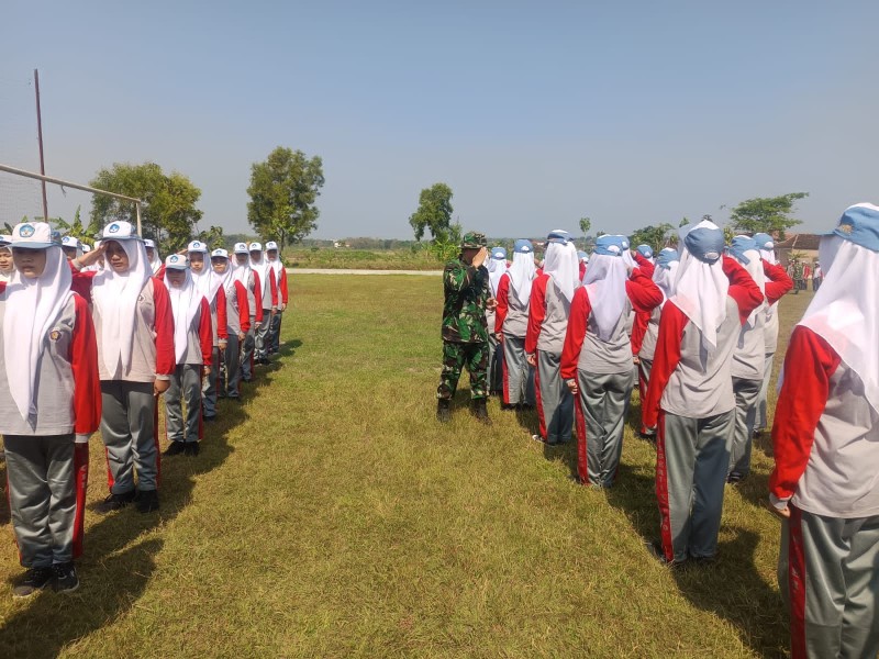 Koramil Klego Gembleng 300 Siswa SMK N 1 Klego, Tanamkan Disiplin dan Jiwa Nasionalisme