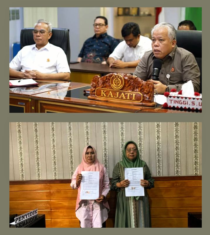 Kajati Sumut Bebaskan Dua Orang Guru Sekolah Dasar Dari Tuntutan Pidana, Perkara Penganiayaan Diselesaikan Dengan Keadilan Restoratif