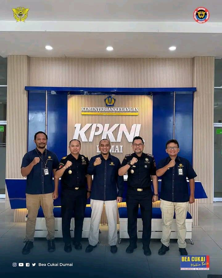 Ruru Firza Isnandar Kepala Bea Cukai Dumai Silaturahmi Kekantor Kemenkeu Satu Kota Dumai