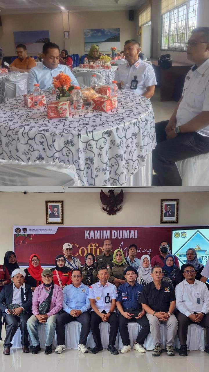 Kakanim Kelas I TPI Dumai COFFE Morning Bersama  Jurnalis Kota Dumai