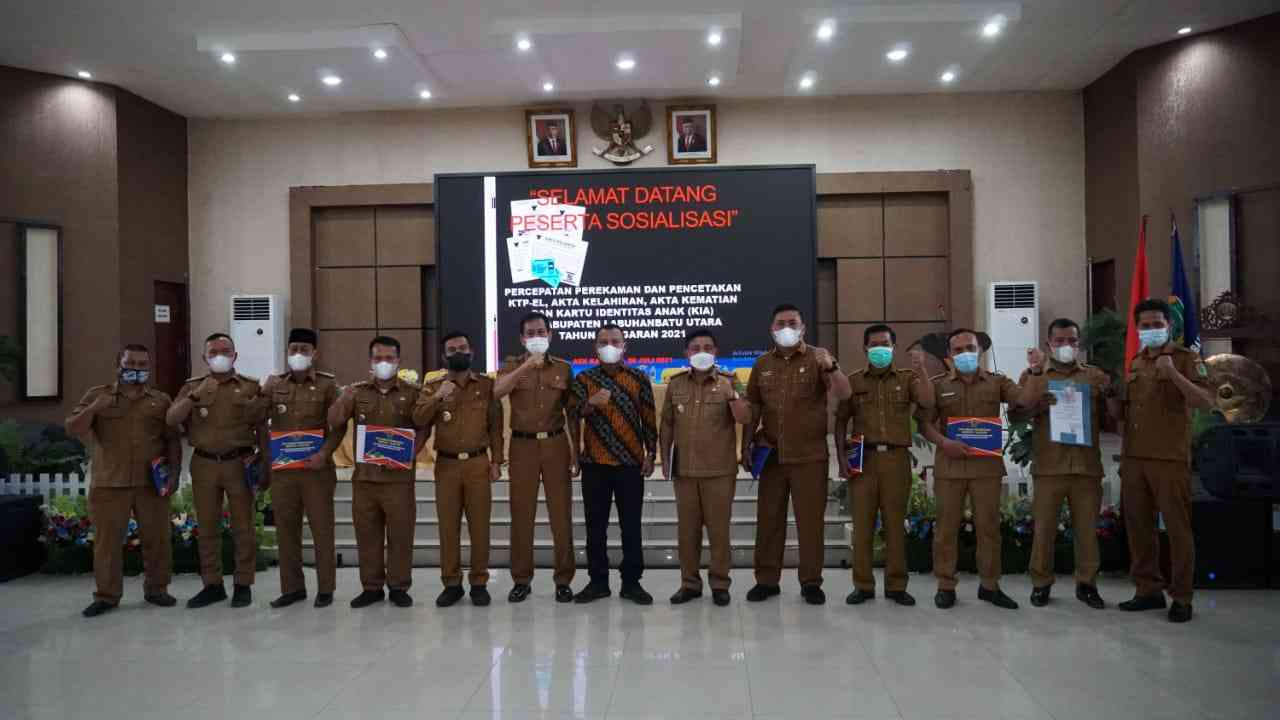 Disduk Labura  Sosialisasikan Percepatan Perekaman E-KTP, Akte Kelahiran dan KIA