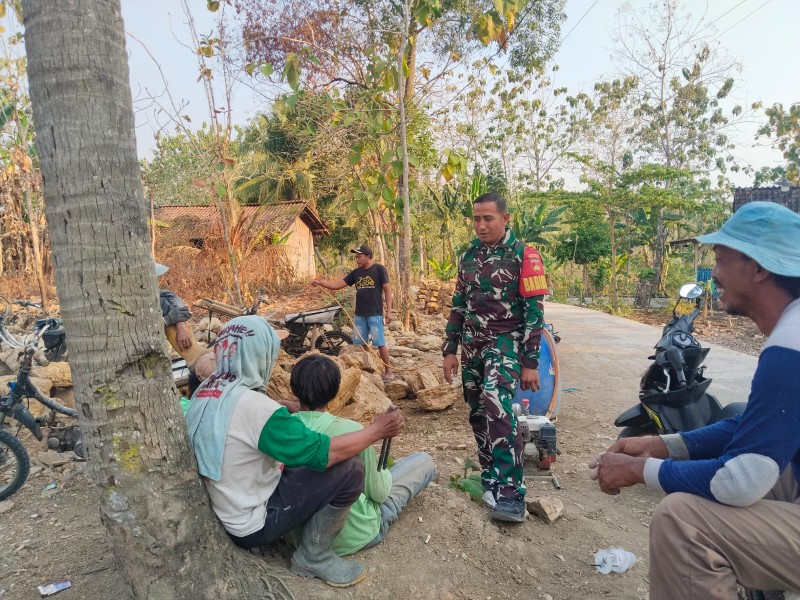 Kemarau Berkepanjangan, Babinsa Wonosegoro Serap Keluhan Warga