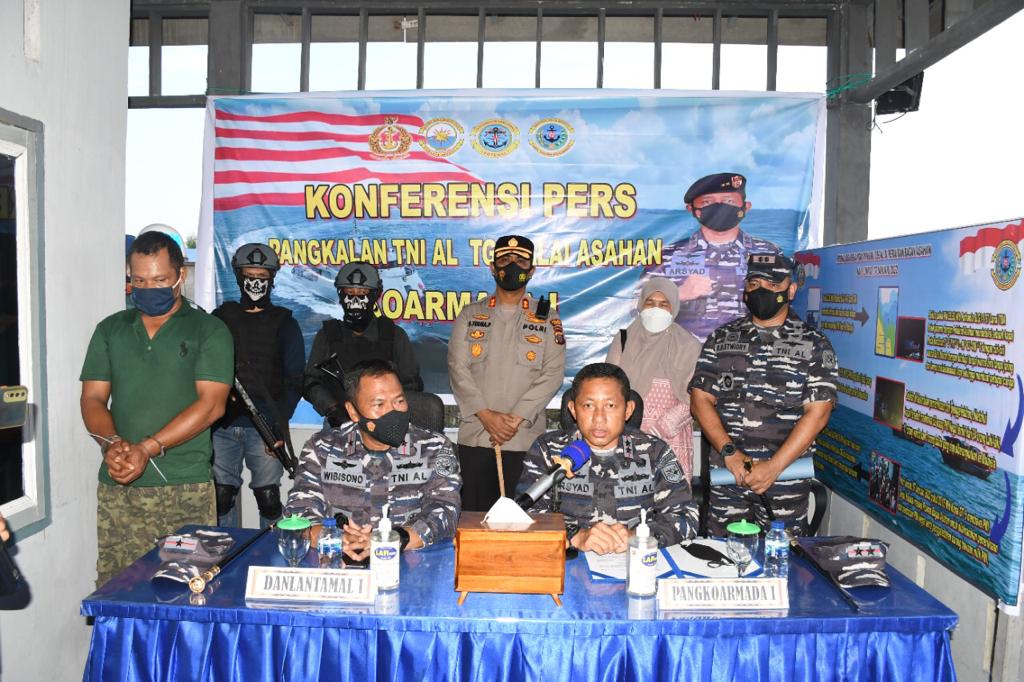 TNI AL Tangkap Kapal Penyelundup PMI Ilegal di TBA