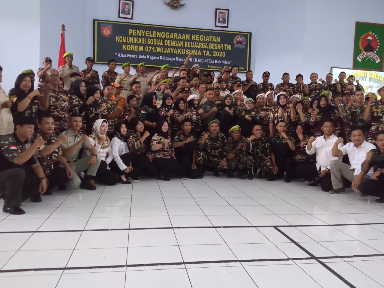 Keluarga Besar TNI dan  FKPPI Komitmen Tanamkan Karakter Bela Negara