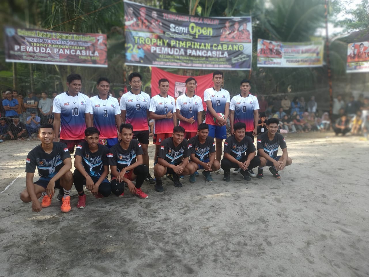 Turnamen Volly Ball PP, dalam perempat final Tim Sei.Sentosa libas Tim Amoco Bilah Hilir 3-1
