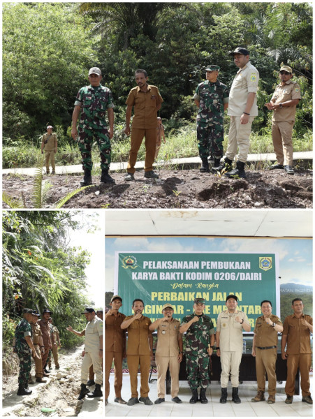 Bupati Pakpak Bharat Dan Dandim 0206/Dairi Tatap Muka Dengan Masyarakat Pagindar