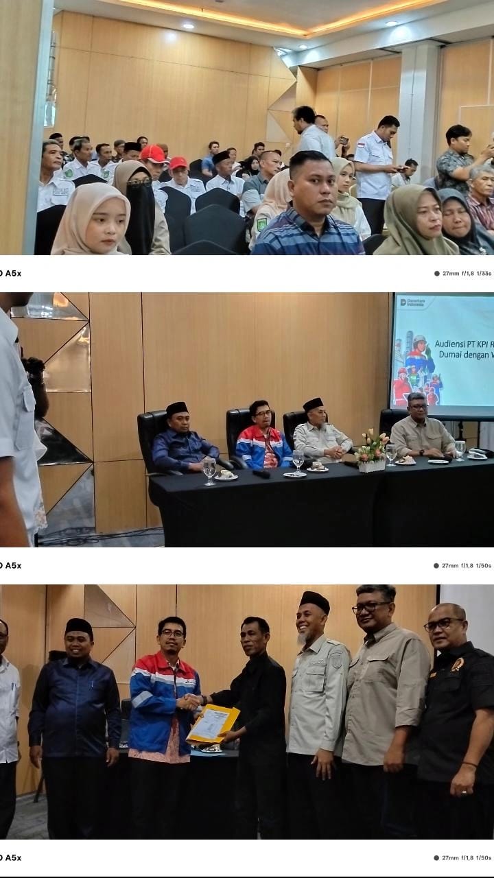 Wali kota Dumai Hadir Dalam Audiensi PT.KPI Refinery Unit II Dengan Warga Ring-1 Tanjung Palas Jaya Mukti