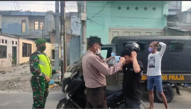Polresta Deli Serdang Mengantisipasi nya Penyebaran Wabah Covid-19