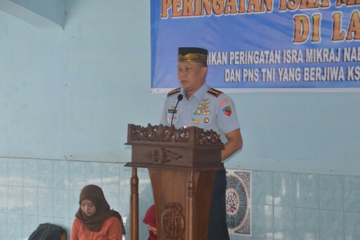 Warga TNI AU Medan Bersama Masyarakat Peringati Isra Mi’raj Nabi Muhammad SAW 1439 H/2018