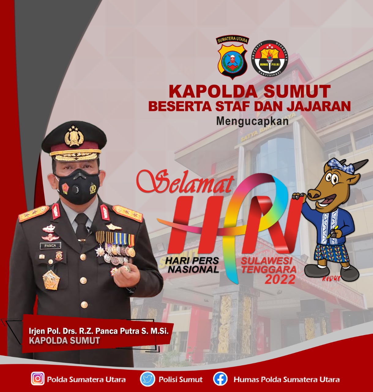 Hari Pers Nasional, Kapolda Sumut : Jadilah Pers yang Mencerdaskan Masyarakat
