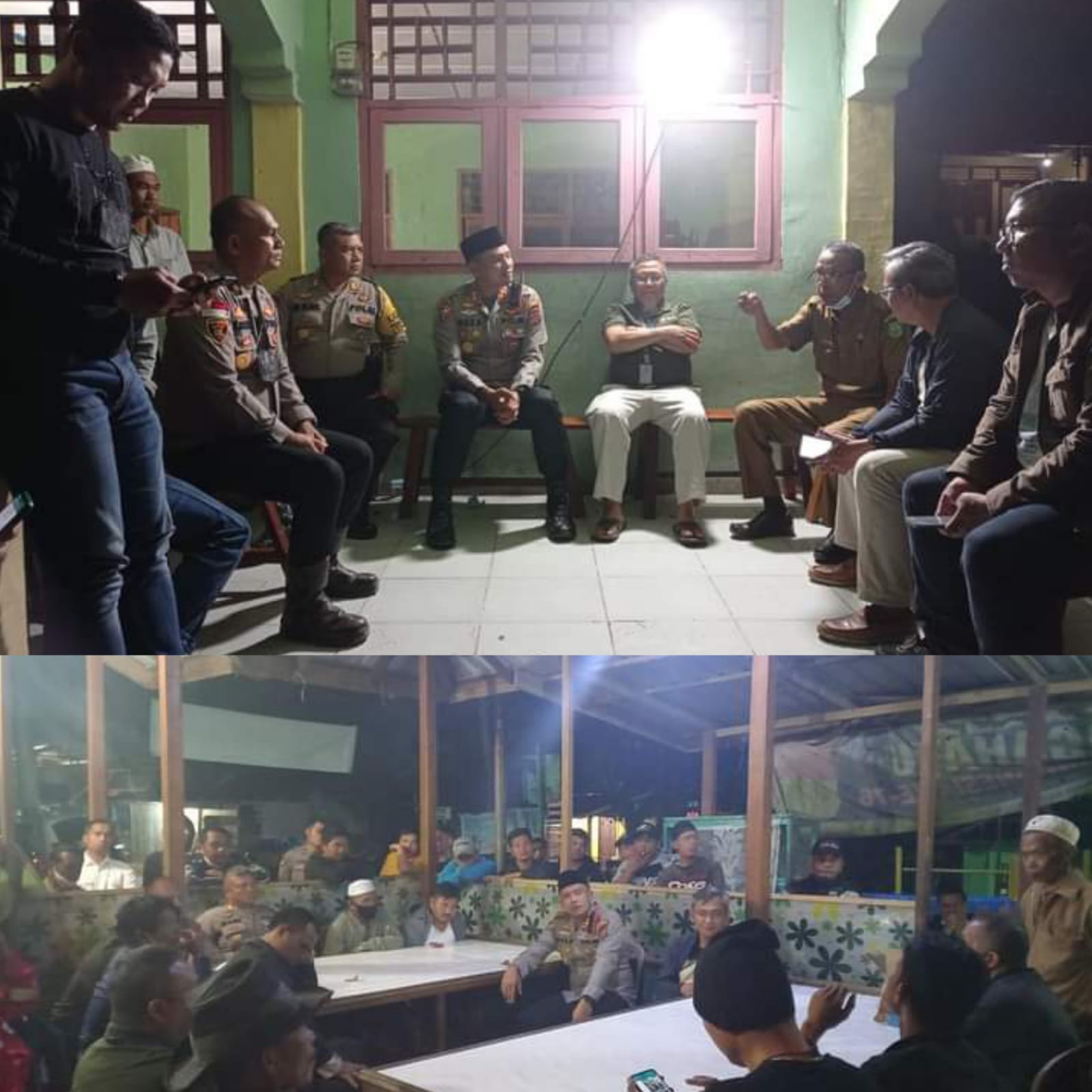 Kapolres Madina AKBP H.M Reza Cairul A. Sigap Datangi Posko Evakuasi Warga Terdampak Semburan H2S