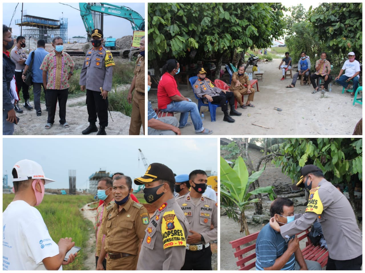 Kapolres Serdang Bedagai  Himbau Kamtibmas, di proyek  design dan build junction Tebing