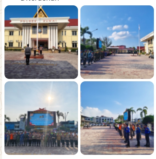 Pastikan Sarana Prasarana Siap, Polres Dumai Gelar Apel Pengecekan Pasukan Pengamanan Lebaran