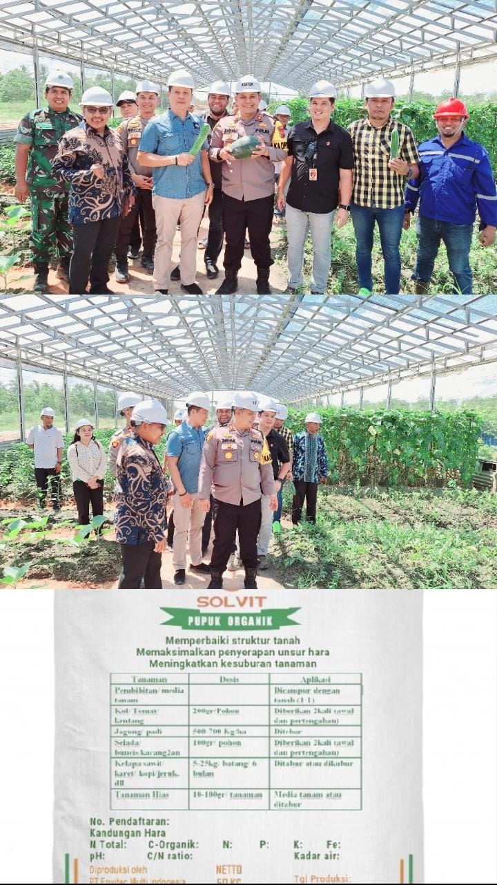 Kunjungan Kapolres Dumai Dan Muspida di Kebun Pupuk Solvit Produksi PT. Envitec Multi Indonesia