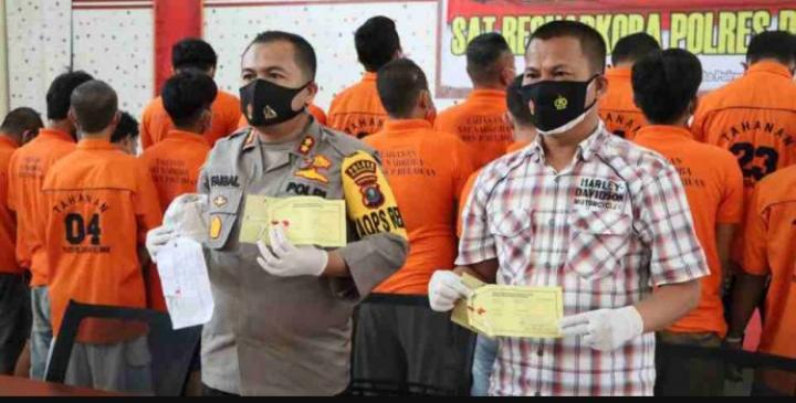 Polres Belawan Tangkap 31 Tersangka Narkotika yang Terjaring Operasi Antik Toba 2022 
