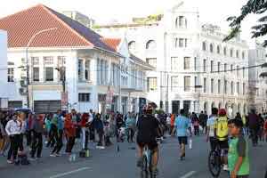 Car Free Day Dimanfaatkan Masyarakat sebagai Sarana Berolahraga