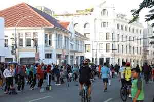 Car Free Day Dimanfaatkan Masyarakat sebagai Sarana Berolahraga