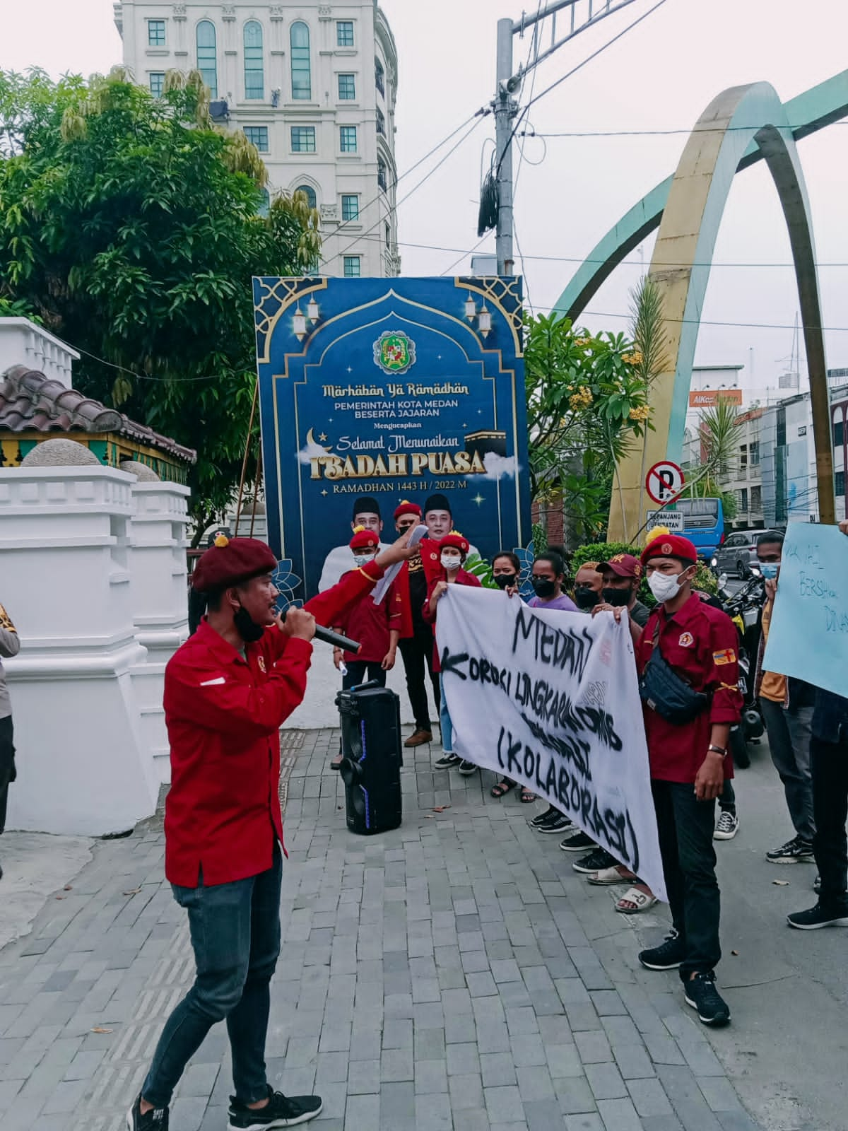 Proyek Mangkrak Dinas PUPR Medan, Perhimpunan Mahasiswa Unjuk Rasa