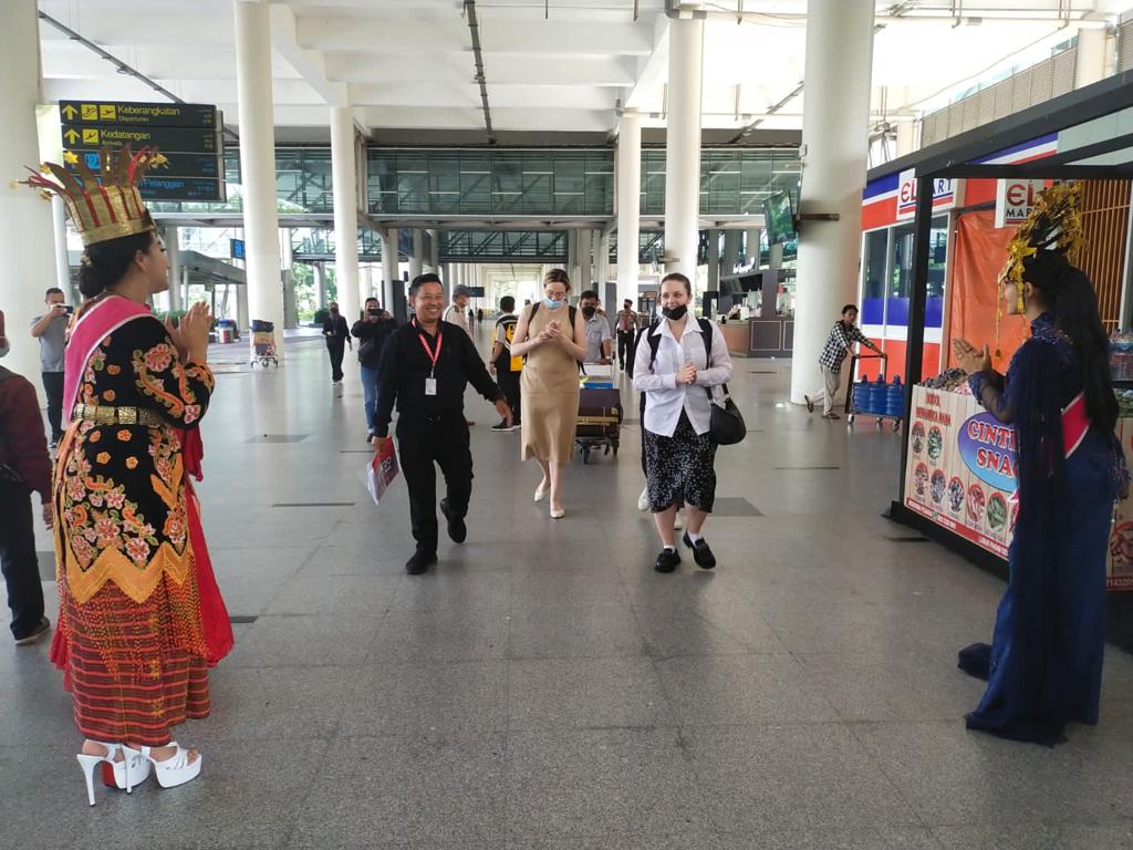 Hari Kedua Kedatangan Delegasi W-20, Polresta Deli Serdang Perketat Pengamanan Di Bandara Kualanamu