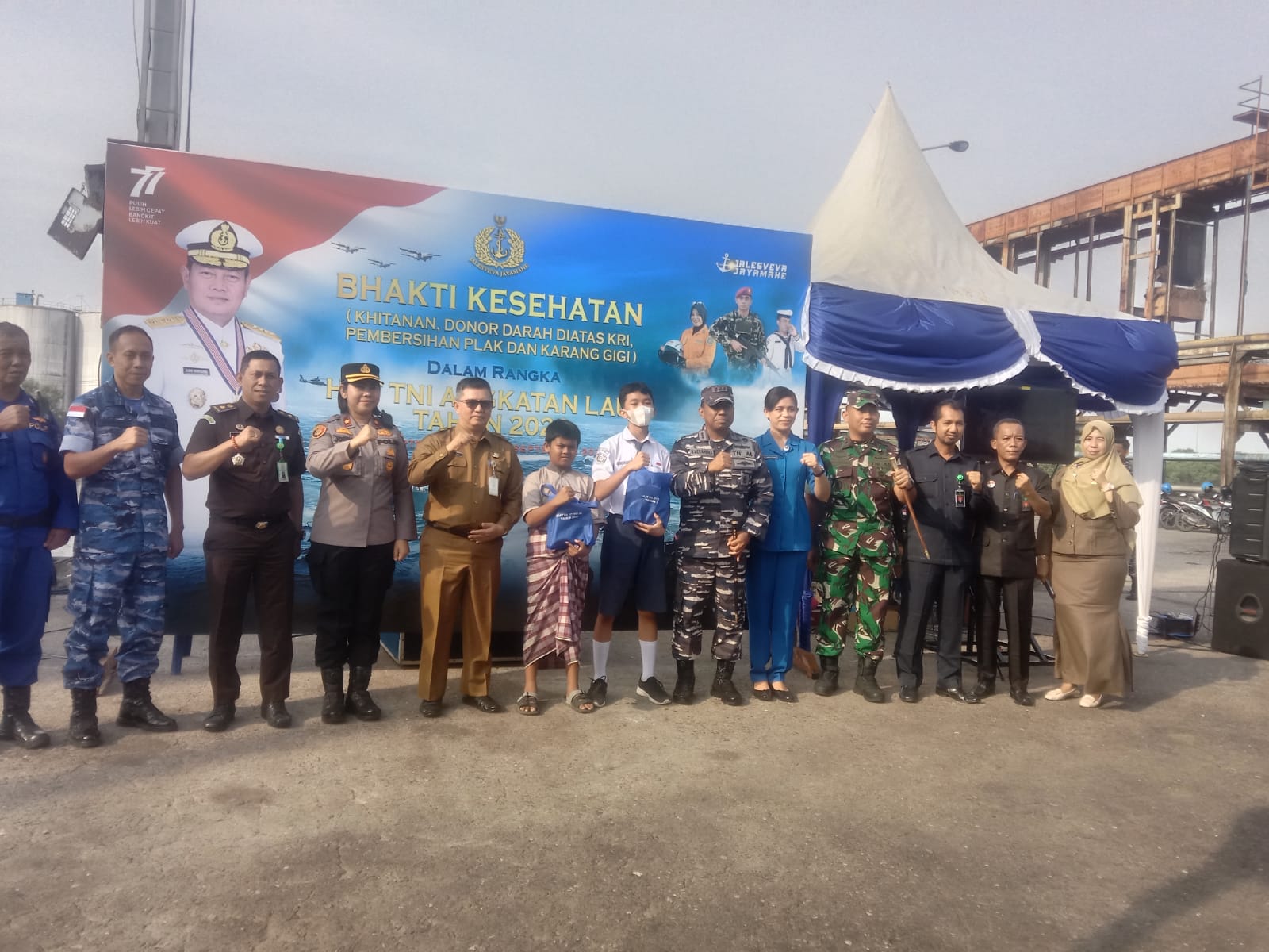 HUT AL Ke 77, Forkompinda Dumai Gelar Bakti Sosial dan Khitanan Masal