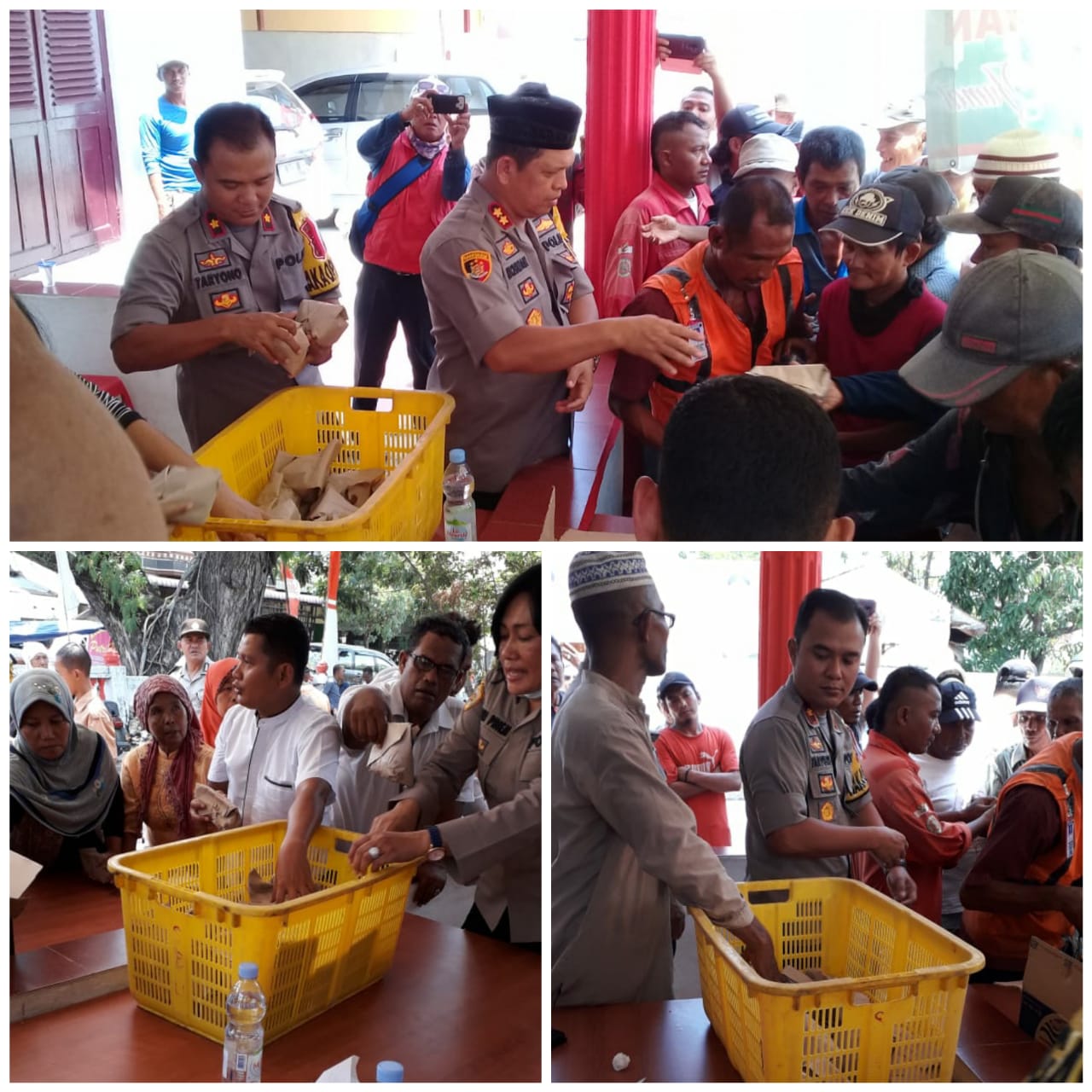 Peduli Duafha, AKBP Ikhwan Undang Ratusan Masyarakat Makan Siang Di Rumah Sahabat Polri Belawan